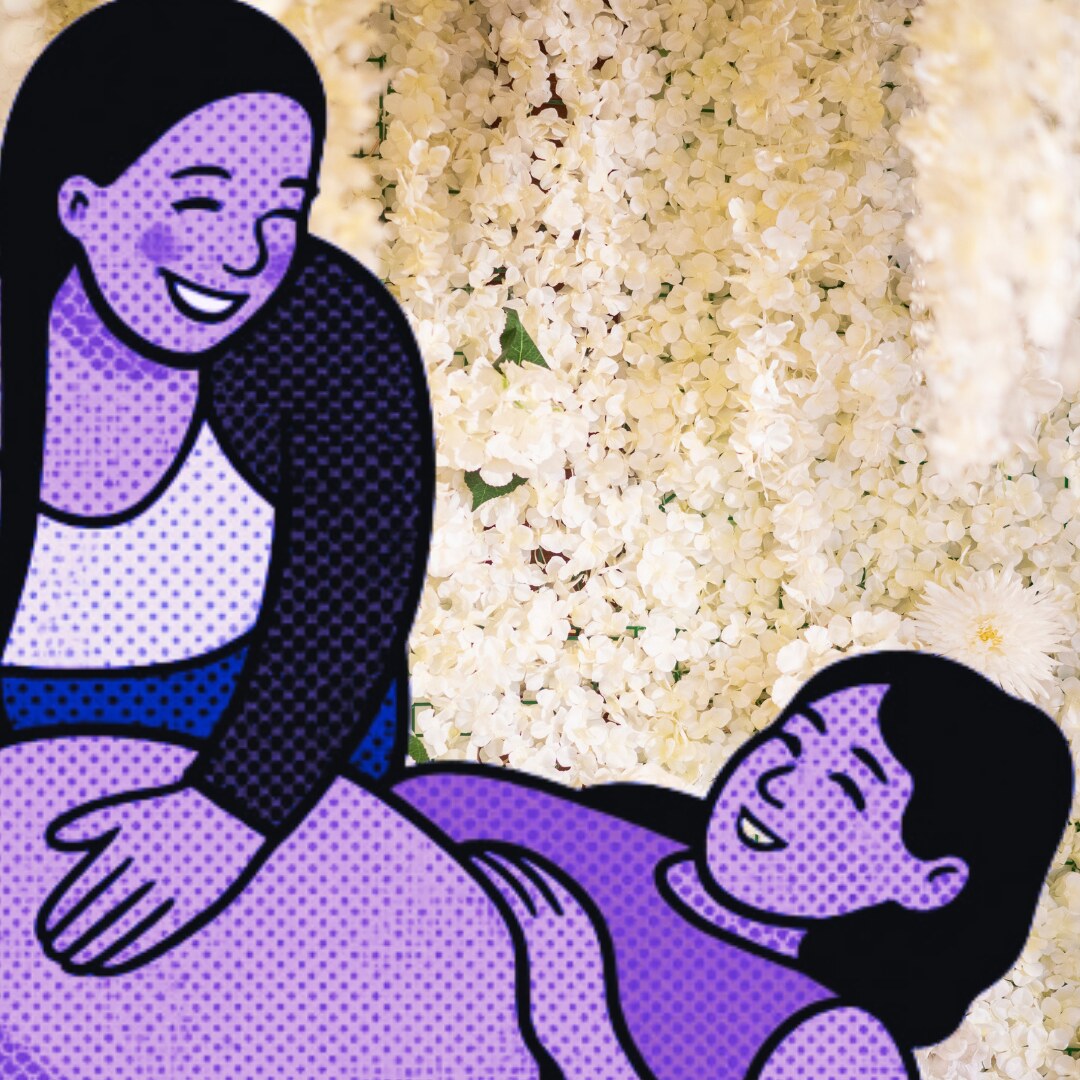 Reading the pregnant belly with the hands